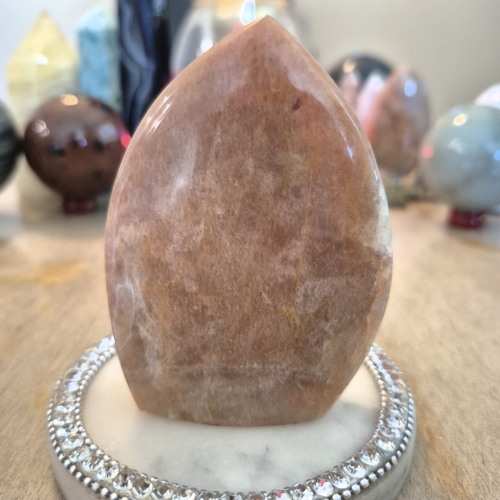 Natural Moonstone Stand-up Freeform Crystal #1